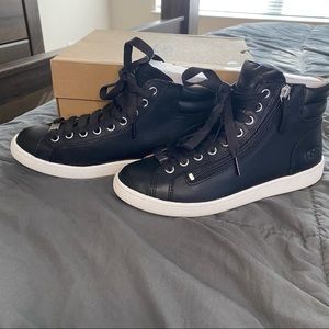 Womens black and white UGG sneakers